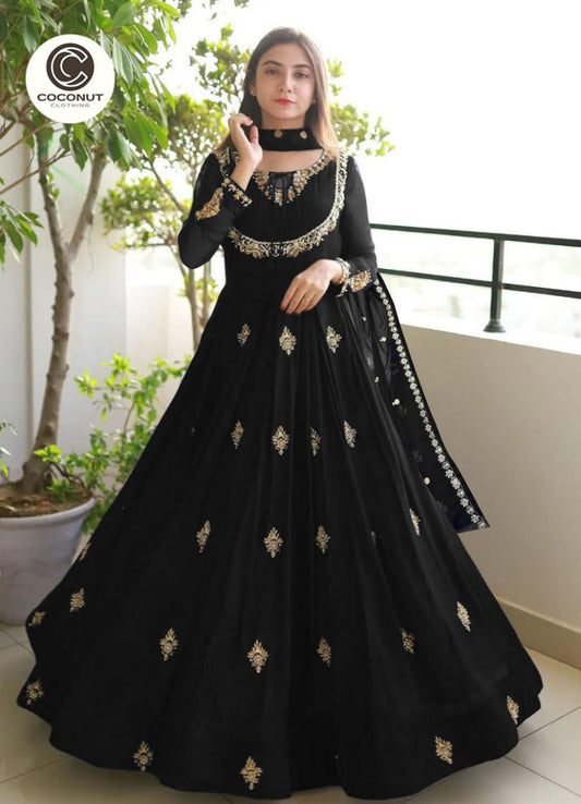 *Wedding collection embroidery maxi 3pex*